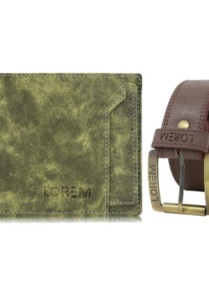 mens wallet combo belt