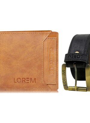 mens wallet combo belt