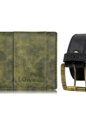 mens wallet combo belt