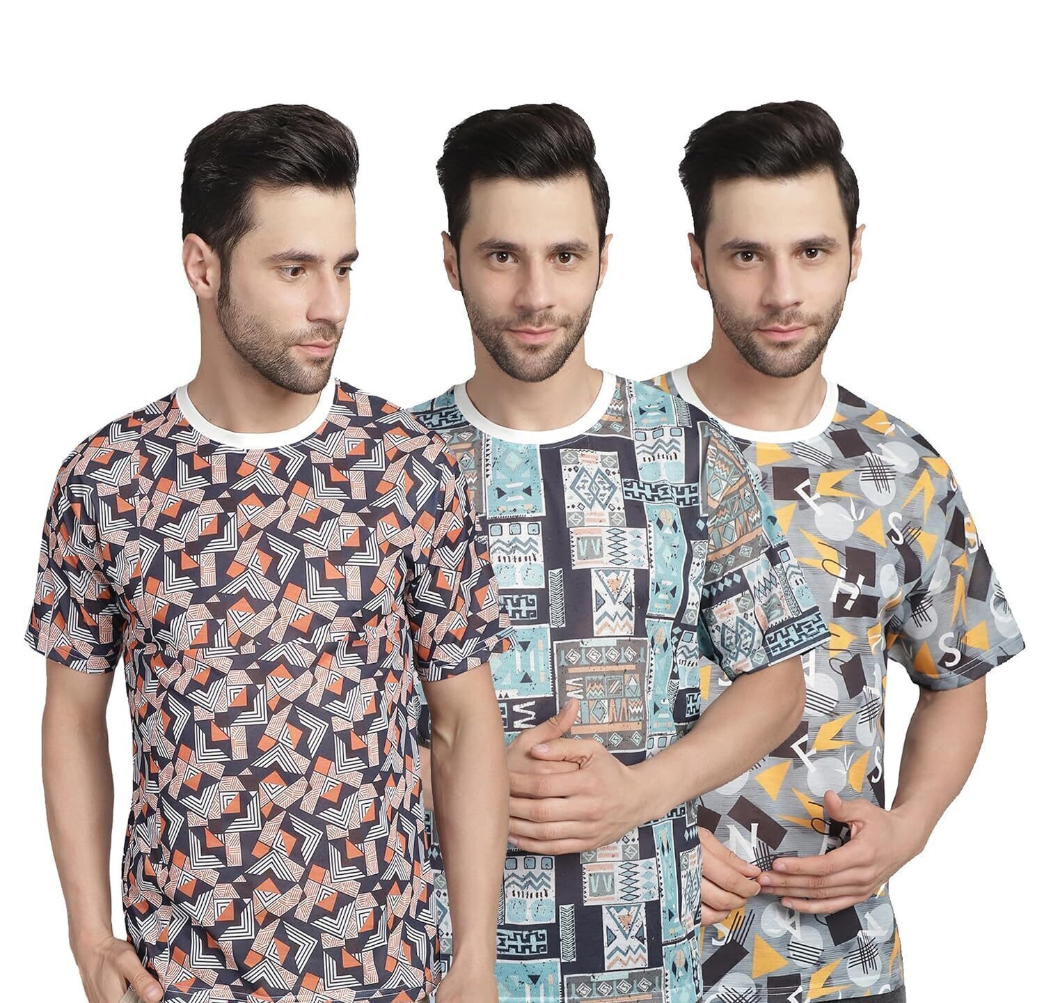 men printed tshirt combo