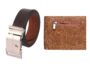MANSLOOK Men’s Combo Pack Of Wallet & Belt Gift Set