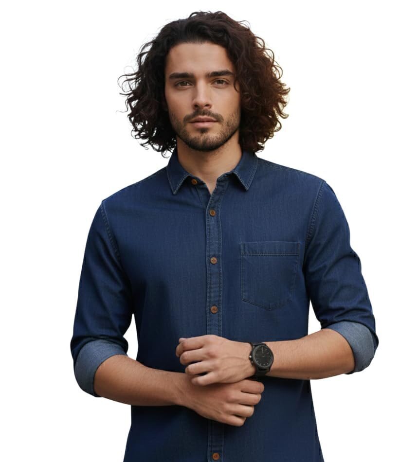 men denim shirts