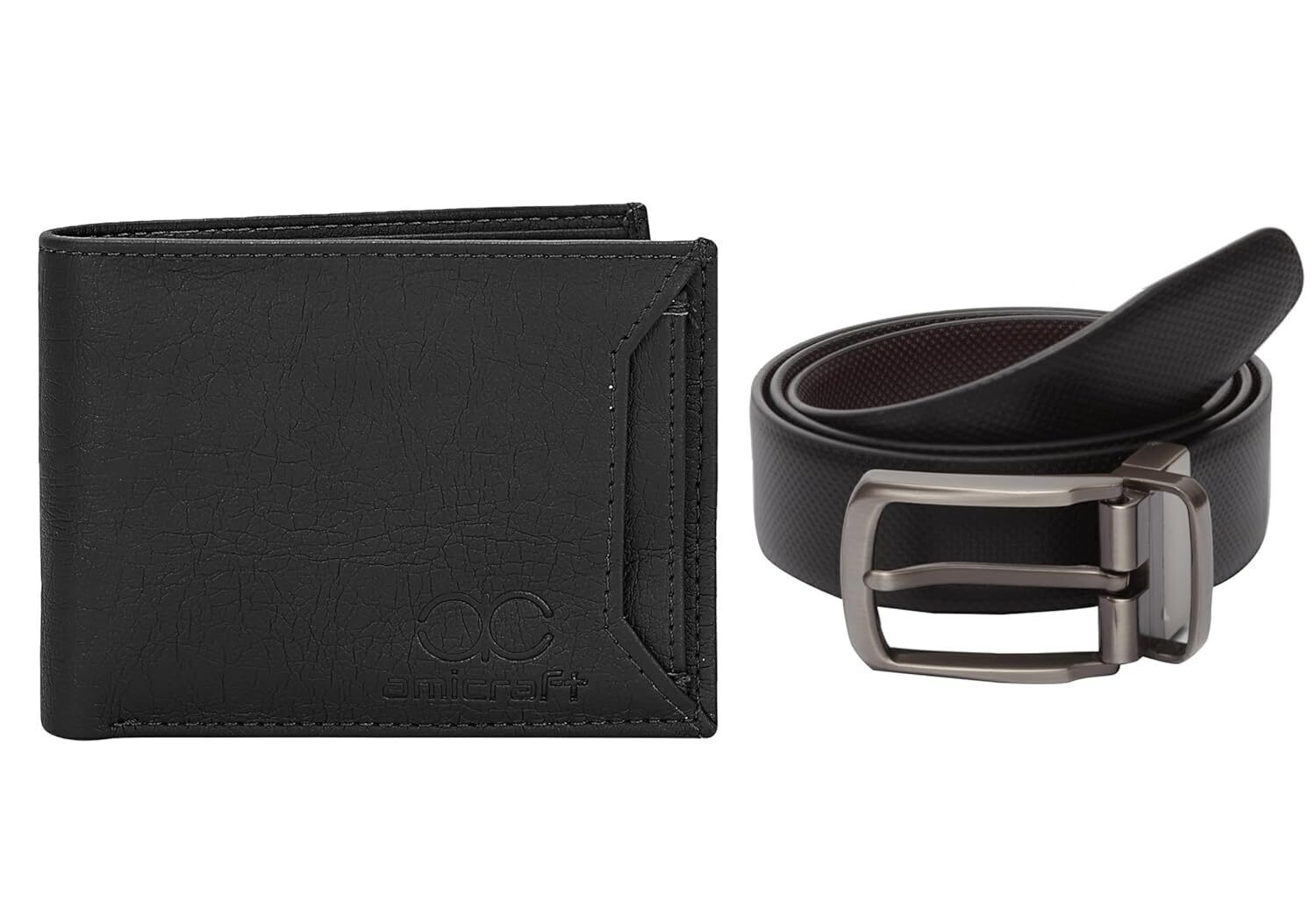mens belt combo gift set
