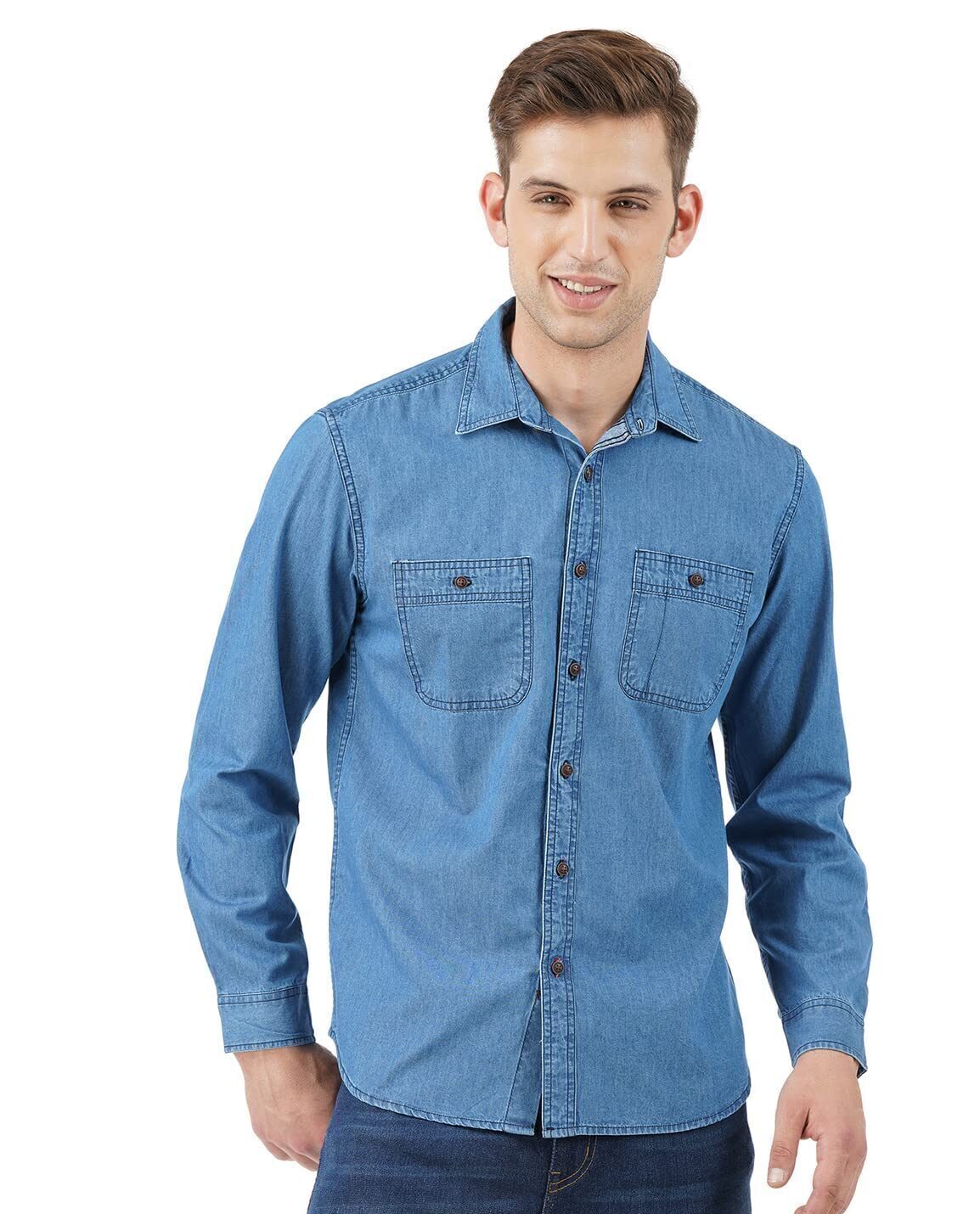 men denim shirts