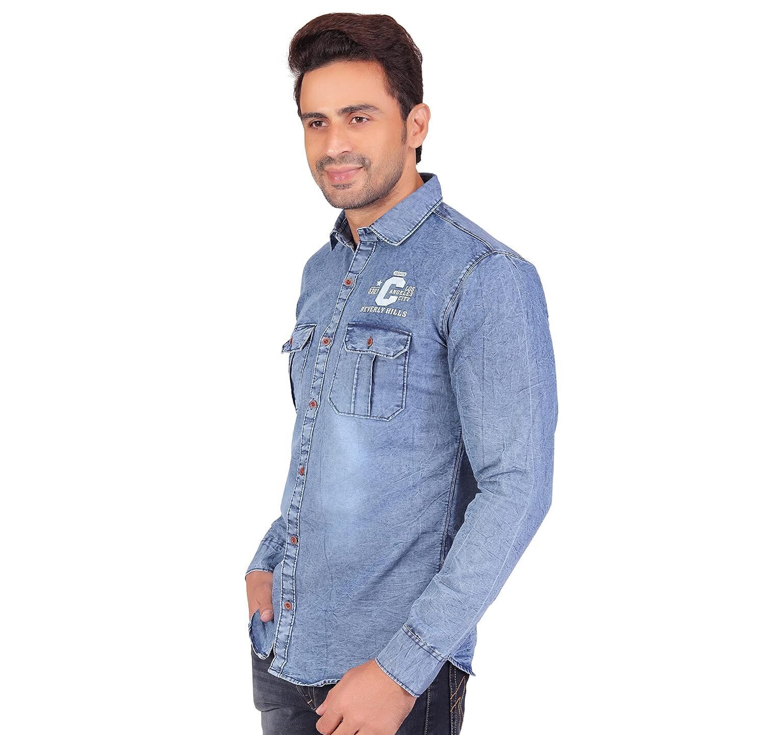 men denim shirts