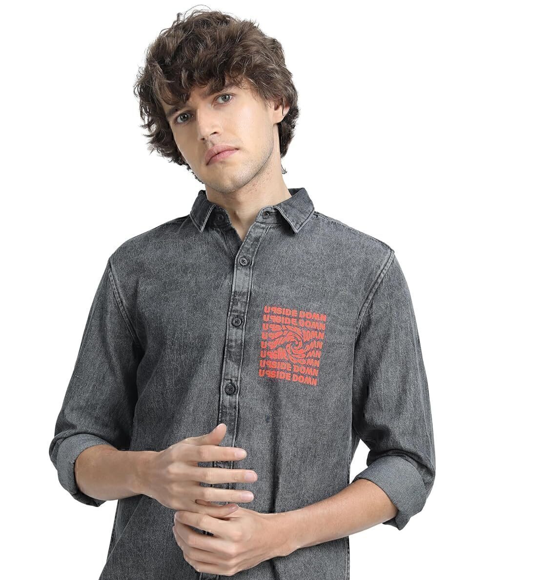 men denim shirts