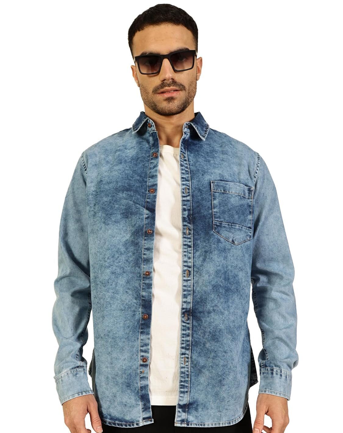 men denim shirts