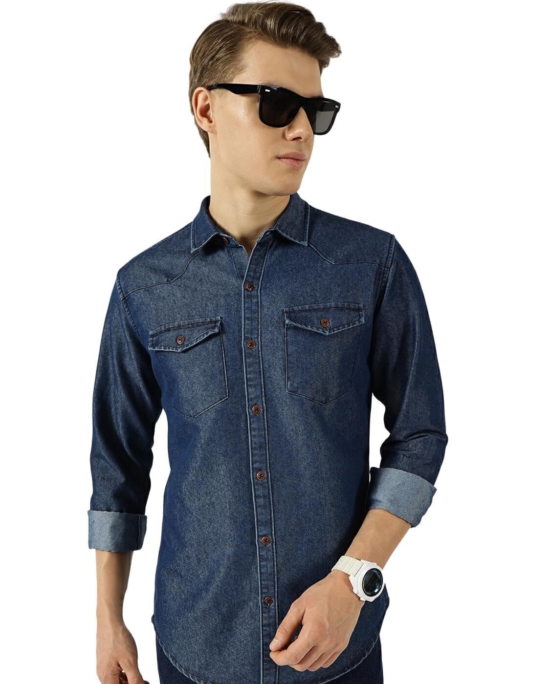 men denim shirts