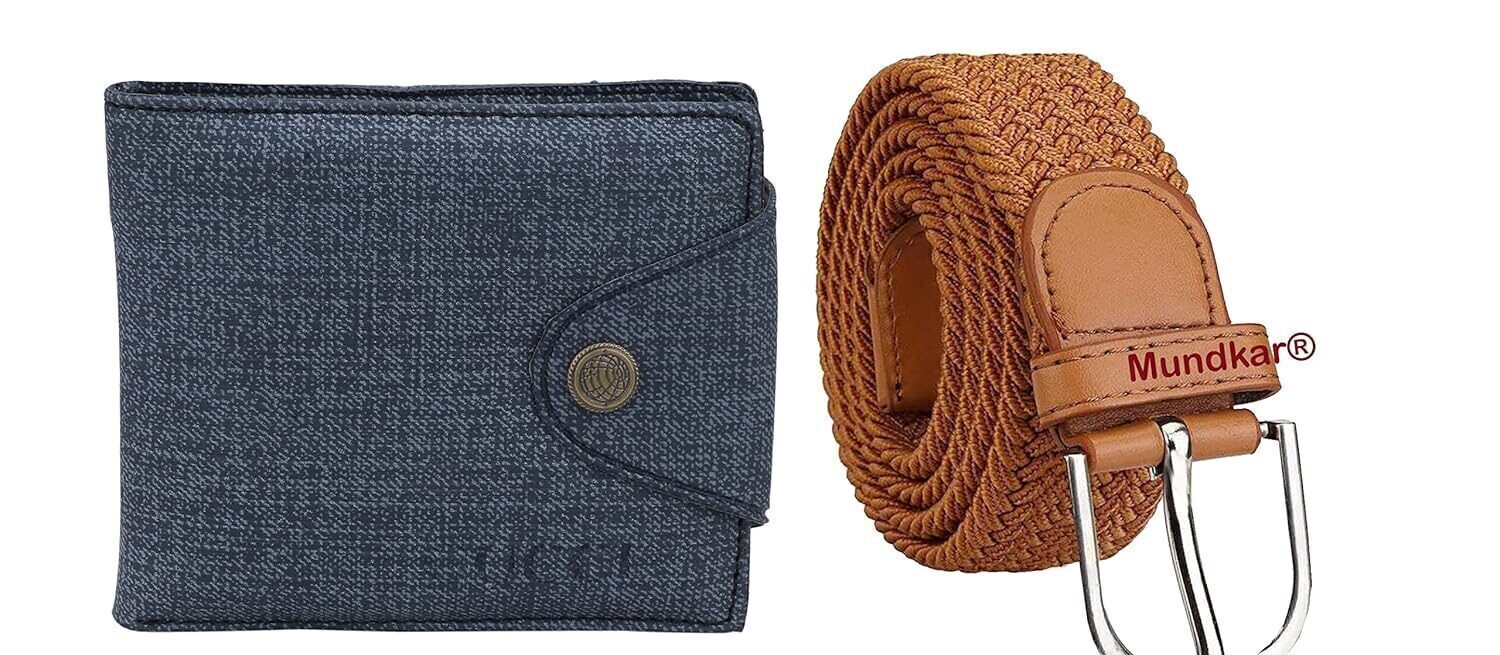 mens belt combo gift set