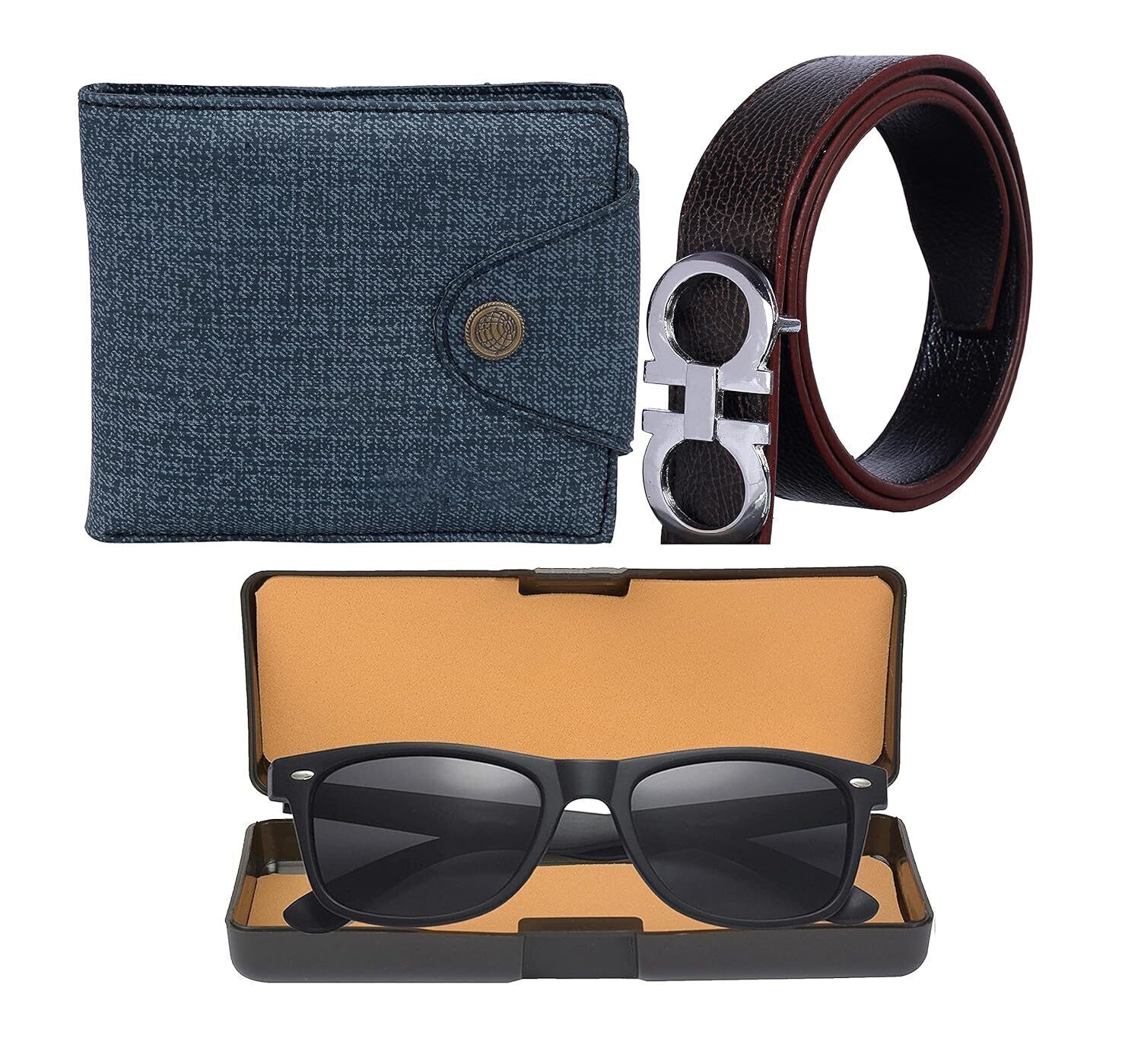 mens belt combo gift set